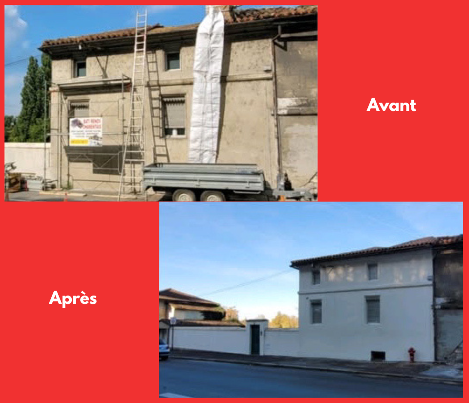 Exemple de rénovation avant/après par Bati Renov Charentais